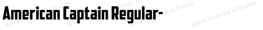 American Captain Regular字体转换